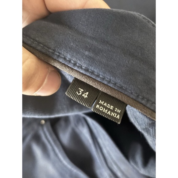 Ermenegildo Zegna Pants Mens 34x32 Chino Blue Straight Leg Casual Dress - Picture 3 of 8